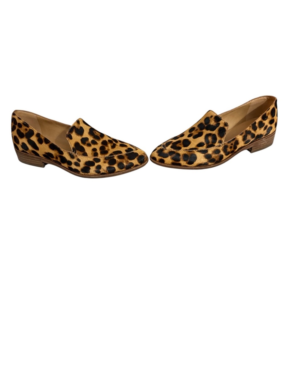 Madewell Leopard-Print Slip-On Loafers in Tan and Black